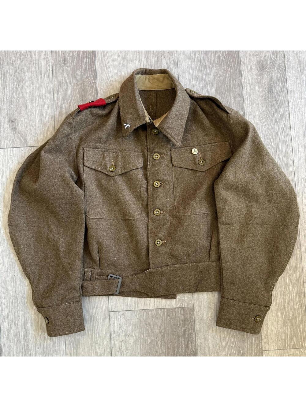 Men's Vintage 1940 Pattern British Army Battledress Blouse Size 12/Large